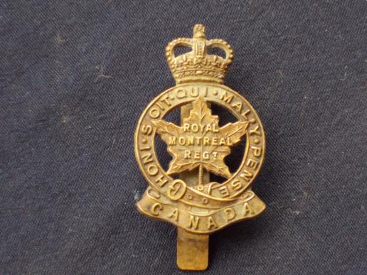 Cap Badge - Royal Montreal Regiment, Canada