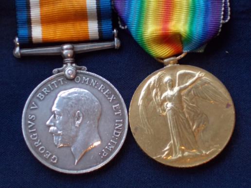 WW1 BWM/Vict Pair - Royal Scots Fusiliers - Casualty