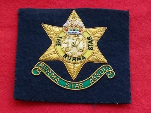 Bullion Blazer Badge - Burma Star Association