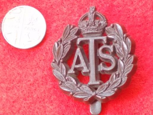 WW11 Bakelite Cap Badge - Auxillary Territorial Service