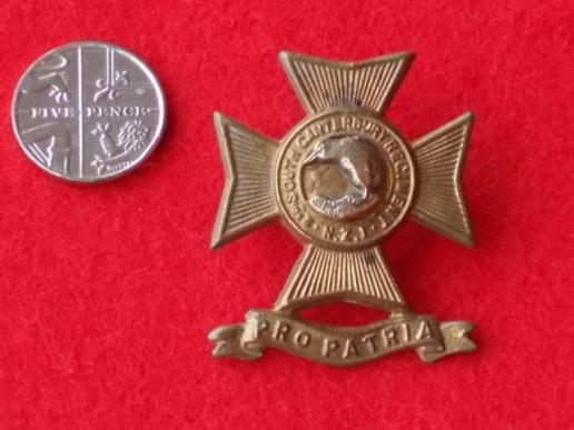 Cap Badge, 2nd South Canterbury Regiment, New Zealand