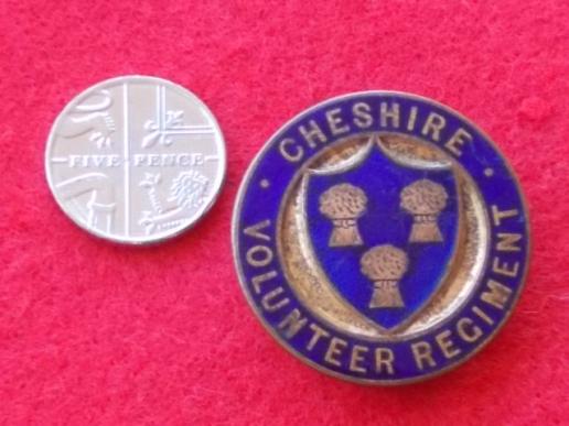 WW1 Lapel Badge - Cheshire Volunteer Regiment