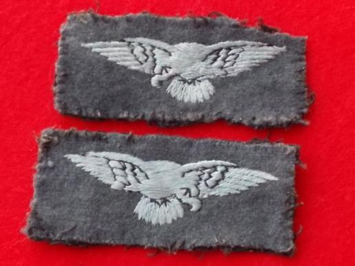 Pair of Shoulder Titles - RAF Eagle