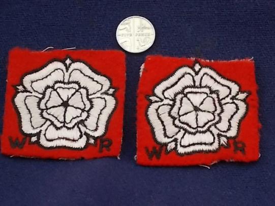 Pair of Formation Patches - West Riding ACF