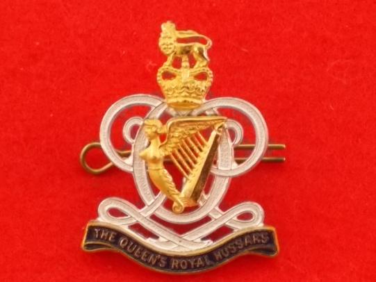 Officers Cap Badge - The Queens Royal Hussars