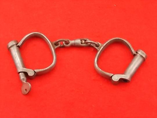 Pair of Military Handcuffs - dated 1956