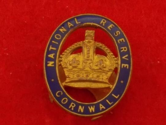 WW1 - Lapel Badge - National Reserve Cornwall