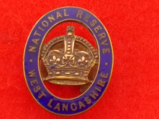WW1 Lapel Badge - National Reserve West Lancashire