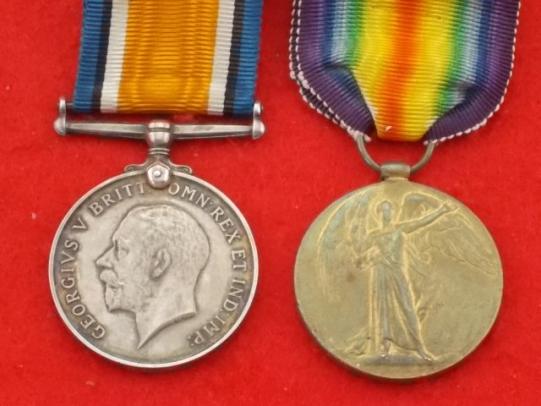 WW1 BWM/Vict Pair - Kings Own Yorkshire Light Infantry