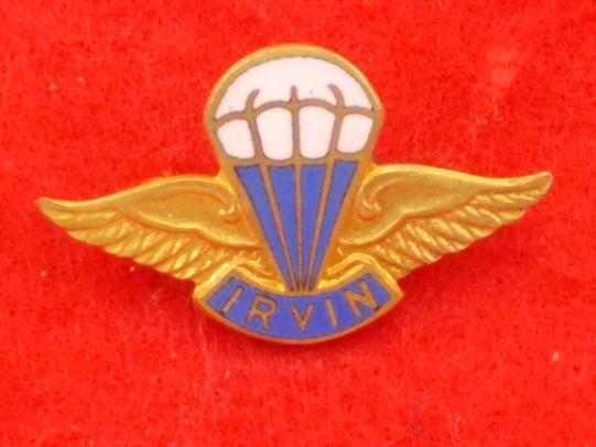 Irvin Parachute Company qualification pin badge