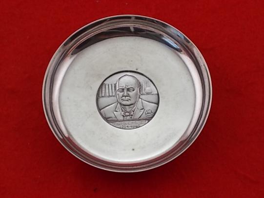 HM Silver Pin Dish - Winston Churchill 1874-1965