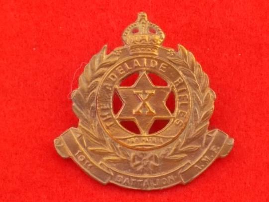 Cap Badge - The Adelaide Rifles, 10th Battalion AMF