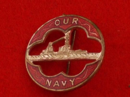 WW1 Pin Badge - Our Navy
