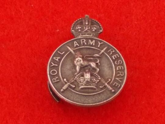 HM Silver Lapel Badge - Royal Army Reserve