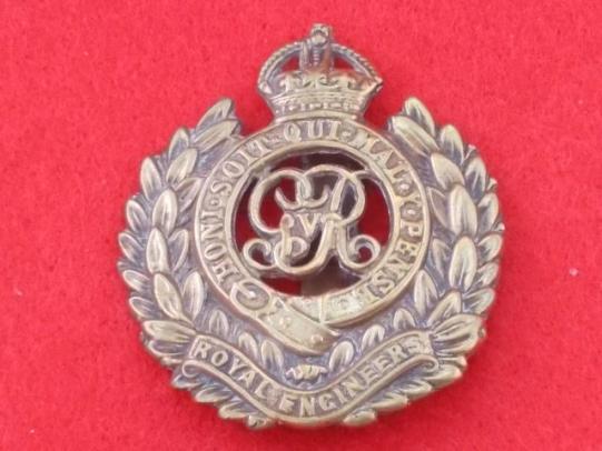 Cap Badge - Royal Engineers - George V Cypher