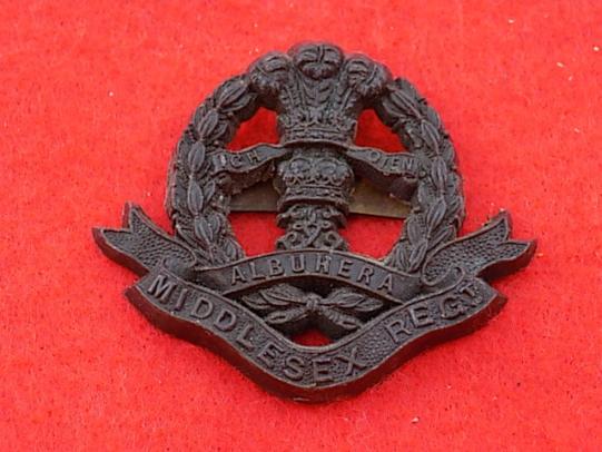 WW11 Plastic Cap Badge - Middlesex Regiment