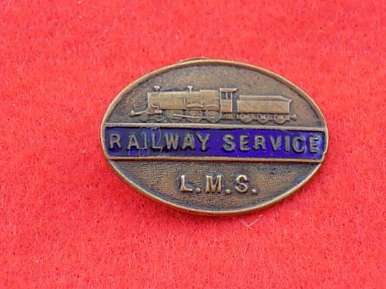 Lapel Badge - L.M.S. Railway Service