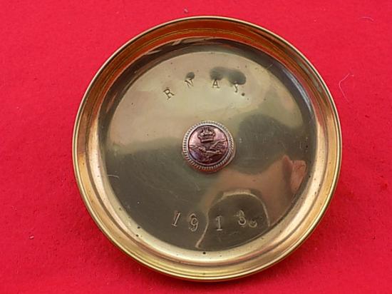 Brass Pin Dish - R N A S - 1918