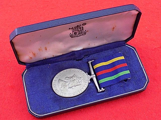 Boxed Civil Defence Long Service Medal