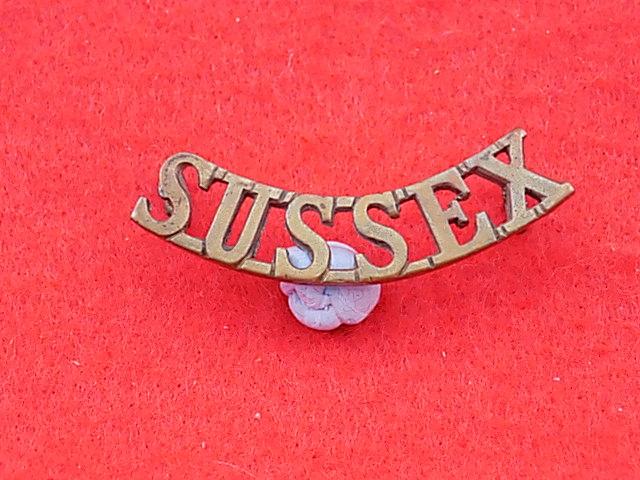 Officers Shoulder Title - Sussex Regiment