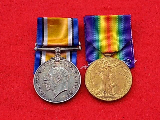 WW1 BWM/Vict Pair - Wiltshire Regiment