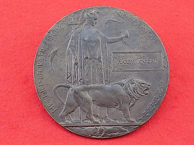 WW1 Bronze Plaque - Harry Knight