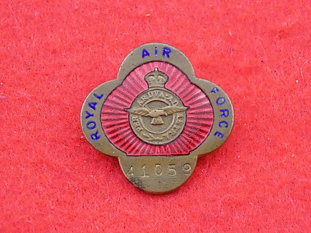 WW11 - Lapel Badge - RAF Civilian Workers