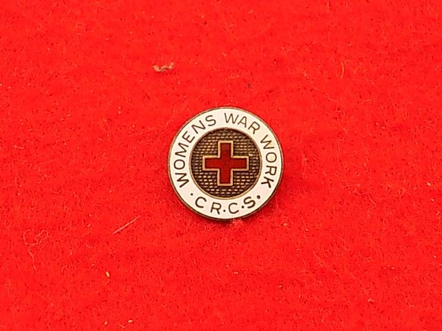 Silver Pin Badge - C.R.C.S. Womens War Work