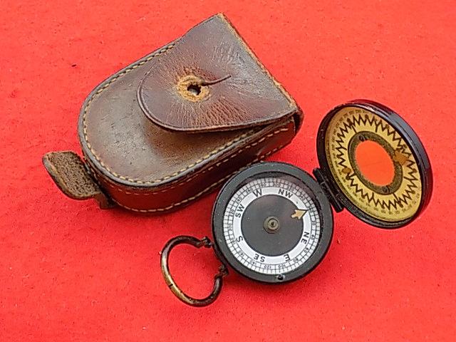 WW1 'The Magnapole' Compass in Leather Case