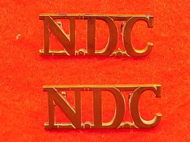 Pair Shoulder Titles - National Defence Corps
