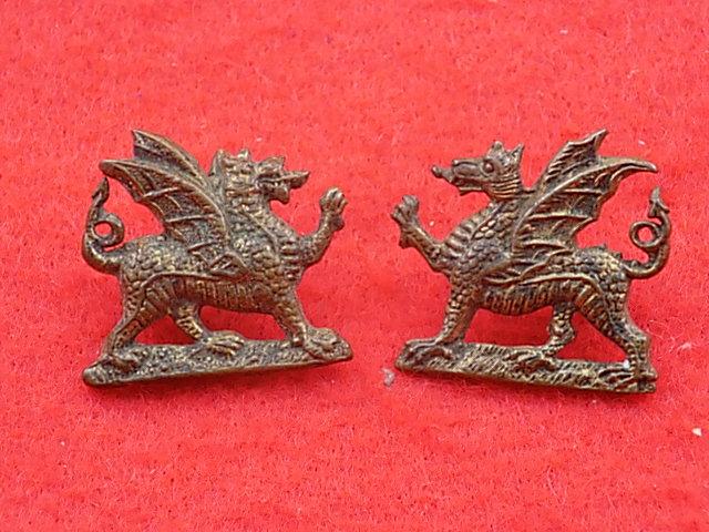 Pair of Collars - Welsh Regiment