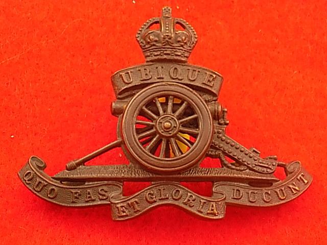Officers Cap Badge - Royal Artillery