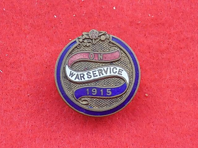 Lapel Badge - On War Service 1915