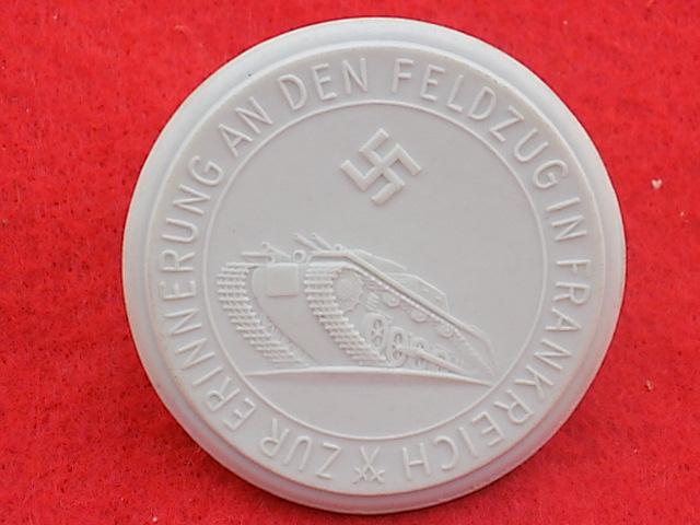 Rare WW11 Meissen Tablet - Fall of Paris 14 June 1940