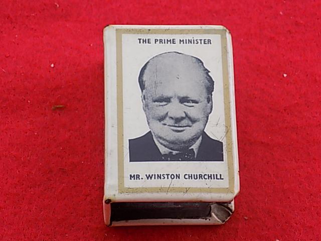The Prime Minister, Mr Winston Churchill - Matchbox Cover