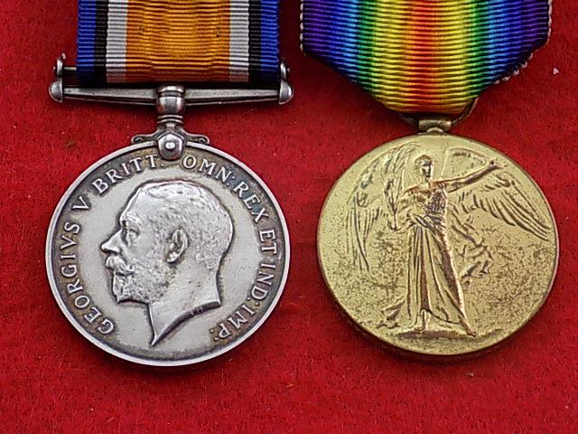 WW1 BWM/Vict Pair - Machine Gun Corps